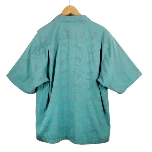 Guy Harvey by Aftco Bluewater Men's Short Sleeve Button Up Shirt Size XL - Picture 2 of 6